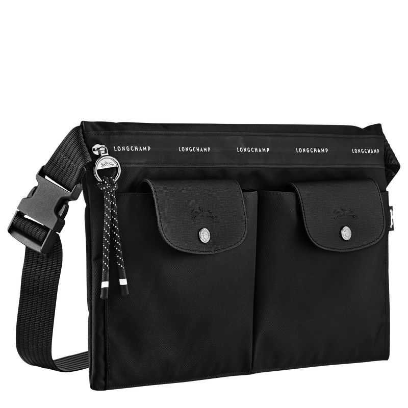 Men Longchamp Le Pliage Energy L Crossbody Bag Black | Ireland-341JYDMSZ