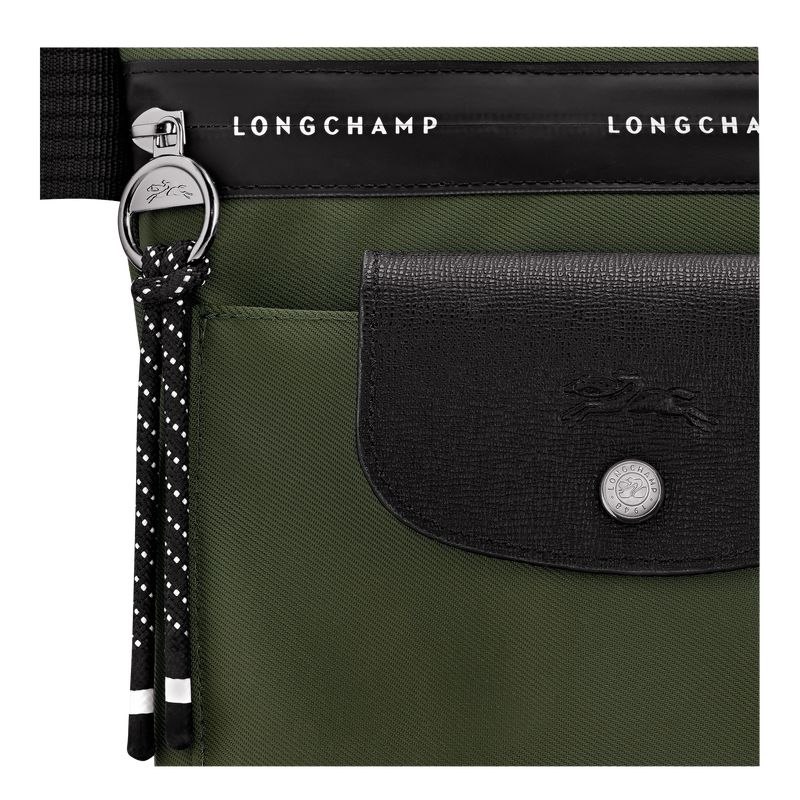 Men Longchamp Le Pliage Energy L Crossbody Bag Khaki | Ireland-367SAJRCY