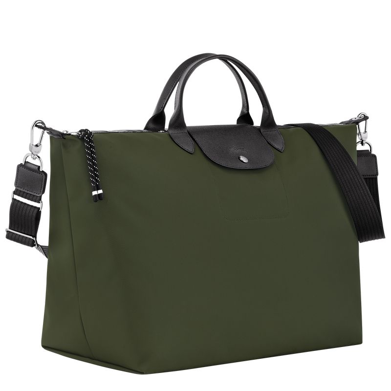 Men Longchamp Le Pliage Energy L Travel Bag Khaki | Ireland-895VNCGHU