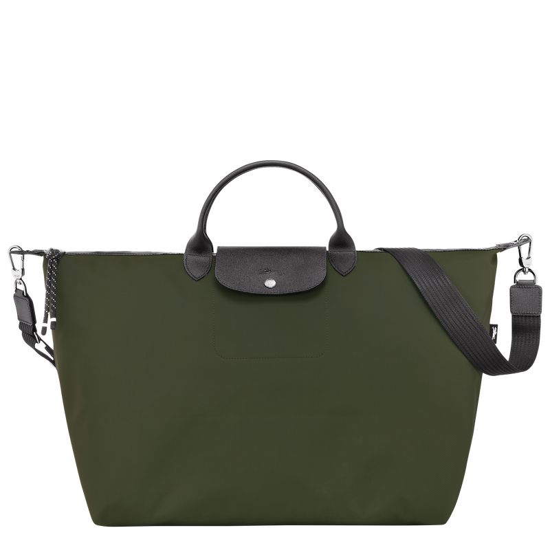 Men Longchamp Le Pliage Energy L Travel Bag Khaki | Ireland-895VNCGHU