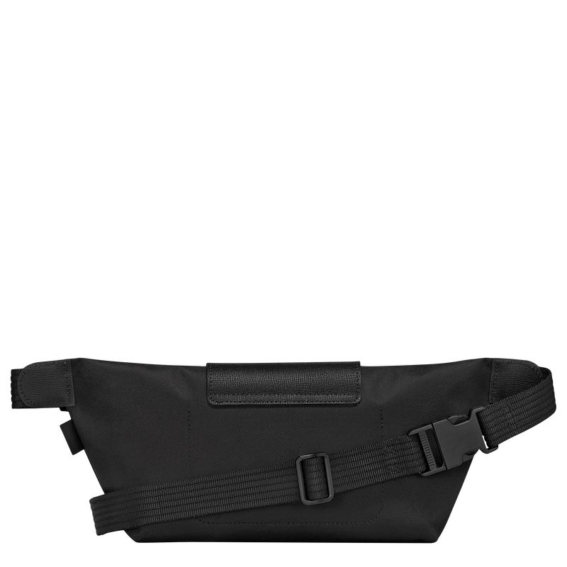 Men Longchamp Le Pliage Energy M Belt Bag Black | Ireland-921OQPMBS