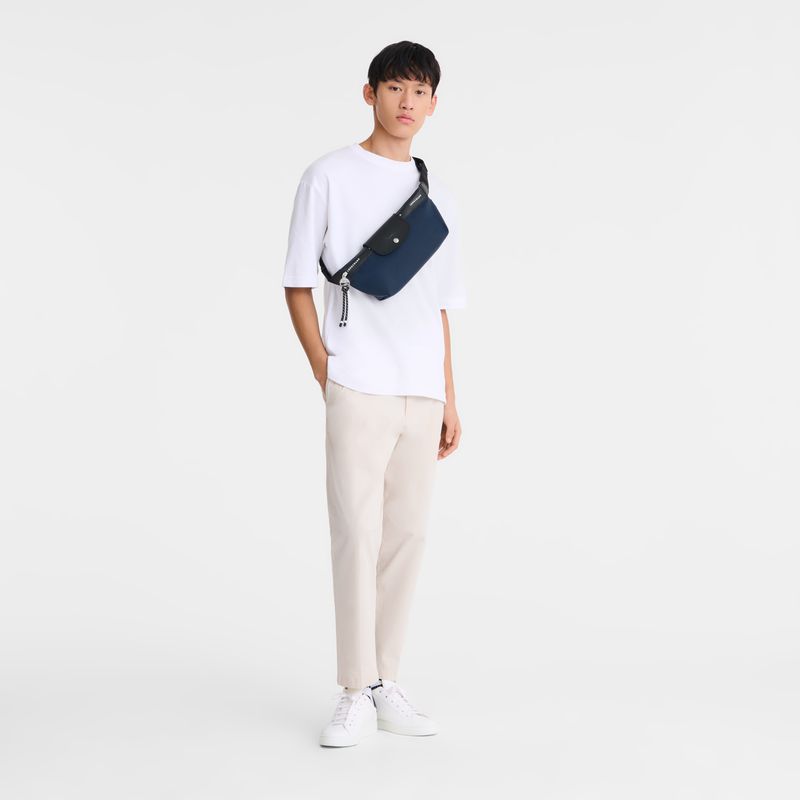 Men Longchamp Le Pliage Energy M Belt Bag Navy | Ireland-348SBCWXV