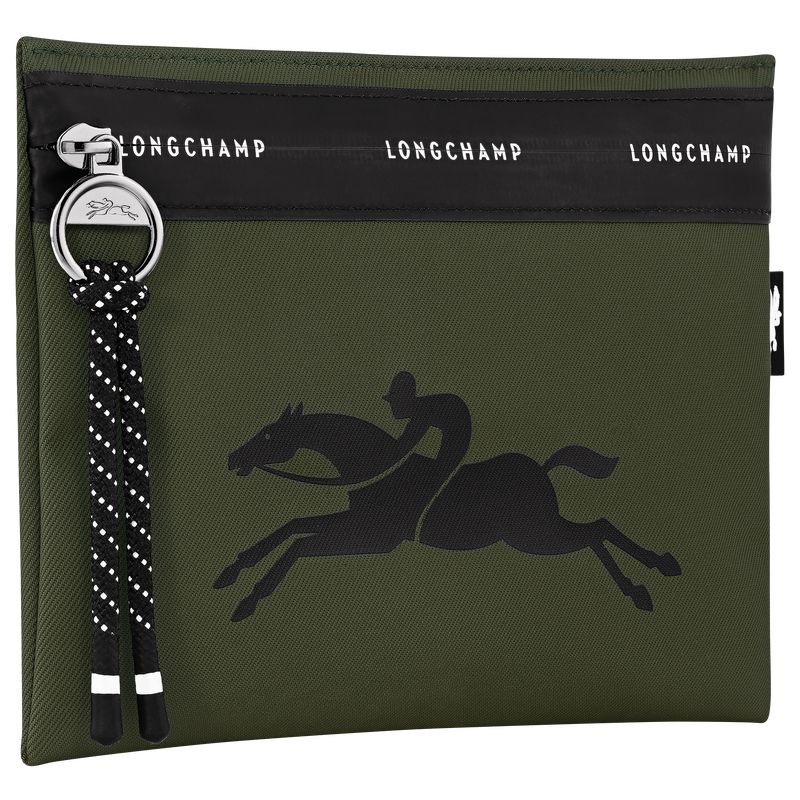 Men Longchamp Le Pliage Energy Pouch Khaki | Ireland-529LPISHW