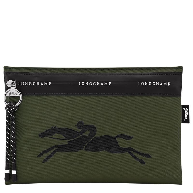 Men Longchamp Le Pliage Energy Pouch Khaki | Ireland-529LPISHW