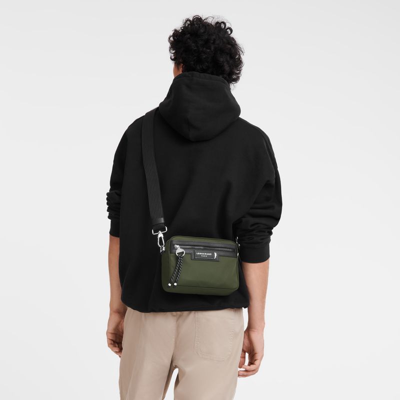 Men Longchamp Le Pliage Energy S Camera Crossbody Bag Khaki | Ireland-219YLRWNB