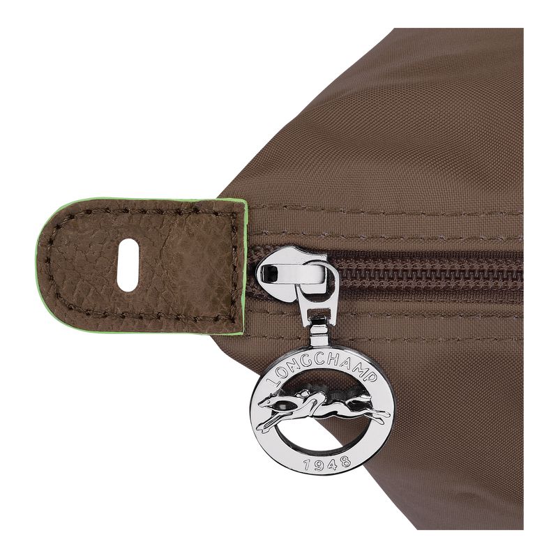 Men Longchamp Le Pliage Green L Travel Bag Dark Brown | Ireland-736GJLAVC