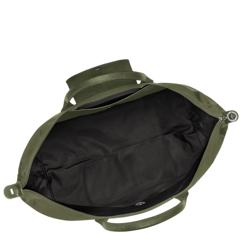 Men Longchamp Le Pliage Green L Travel Bag Dark Green | Ireland-097VLWTEA