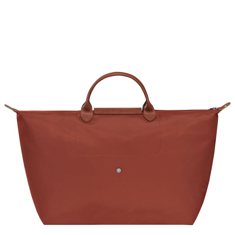 Men Longchamp Le Pliage Green L Travel Bag Brown | Ireland-954XQNHBG