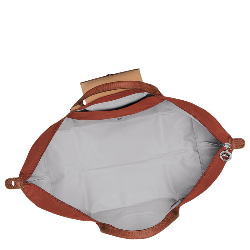 Men Longchamp Le Pliage Green L Travel Bag Brown | Ireland-954XQNHBG