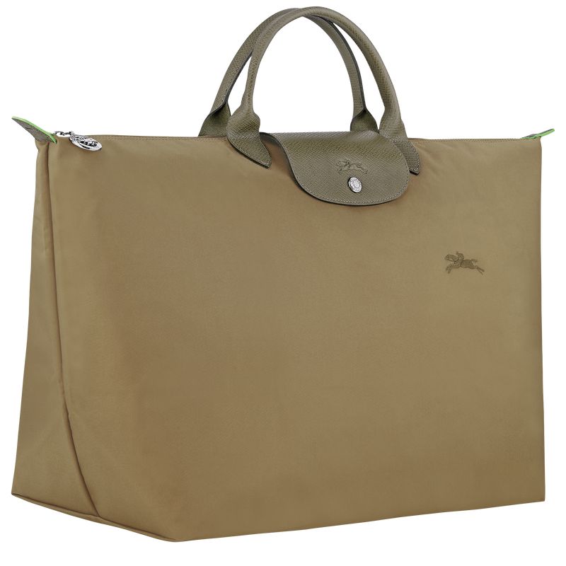 Men Longchamp Le Pliage Green L Travel Bag Olive | Ireland-267RCWSQU