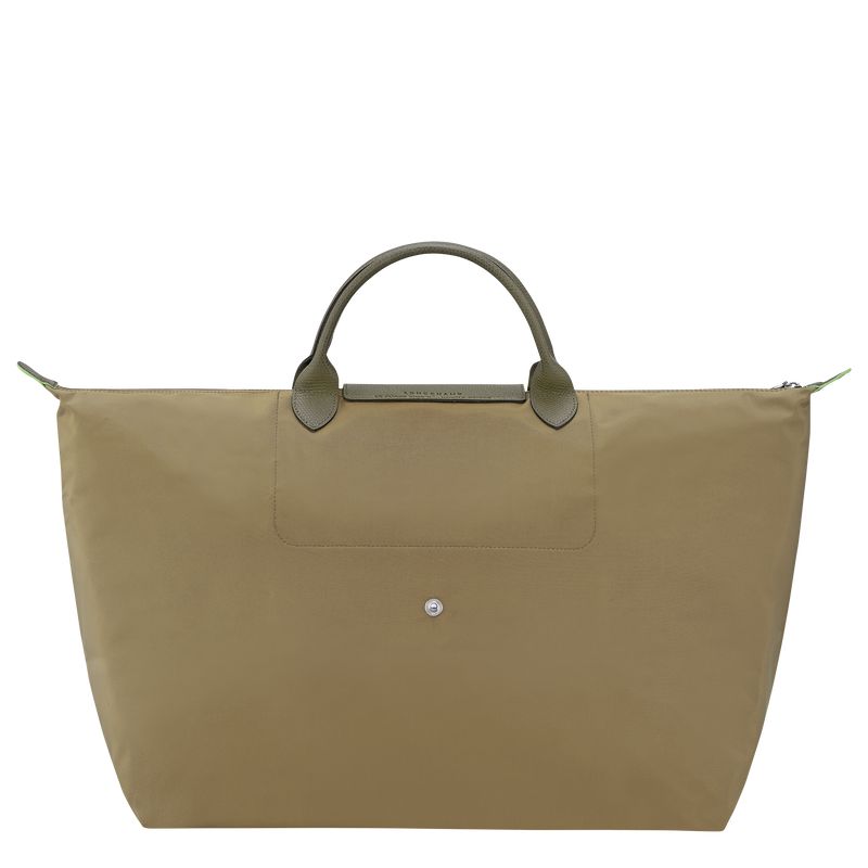 Men Longchamp Le Pliage Green L Travel Bag Olive | Ireland-267RCWSQU