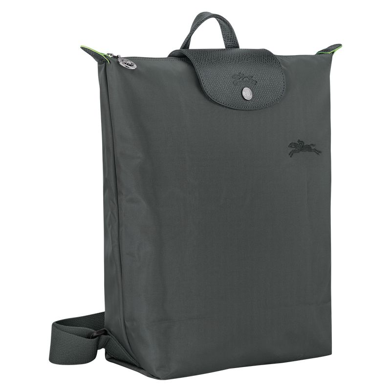 Men Longchamp Le Pliage Green M Backpack Deep Grey | Ireland-576GYRLTX