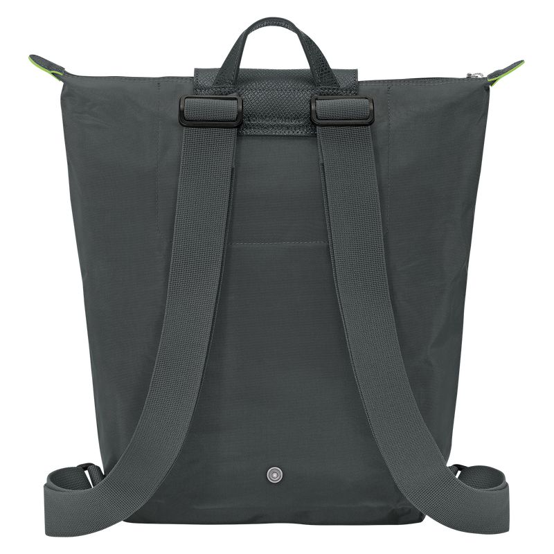 Men Longchamp Le Pliage Green M Backpack Deep Grey | Ireland-576GYRLTX