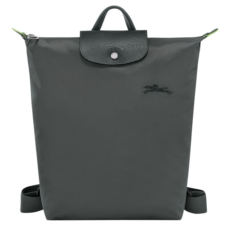 Men Longchamp Le Pliage Green M Backpack Deep Grey | Ireland-576GYRLTX