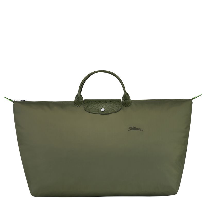 Men Longchamp Le Pliage Green Xl Travel Bag Dark Green | Ireland-437ZYONIS