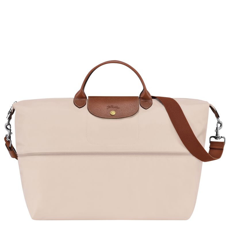 Men Longchamp Le Pliage Original Expandable Travel Bag Beige | Ireland-597OLRHJW