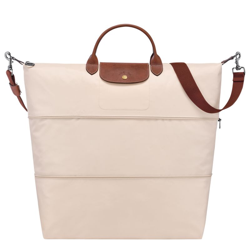 Men Longchamp Le Pliage Original Expandable Travel Bag Beige | Ireland-597OLRHJW