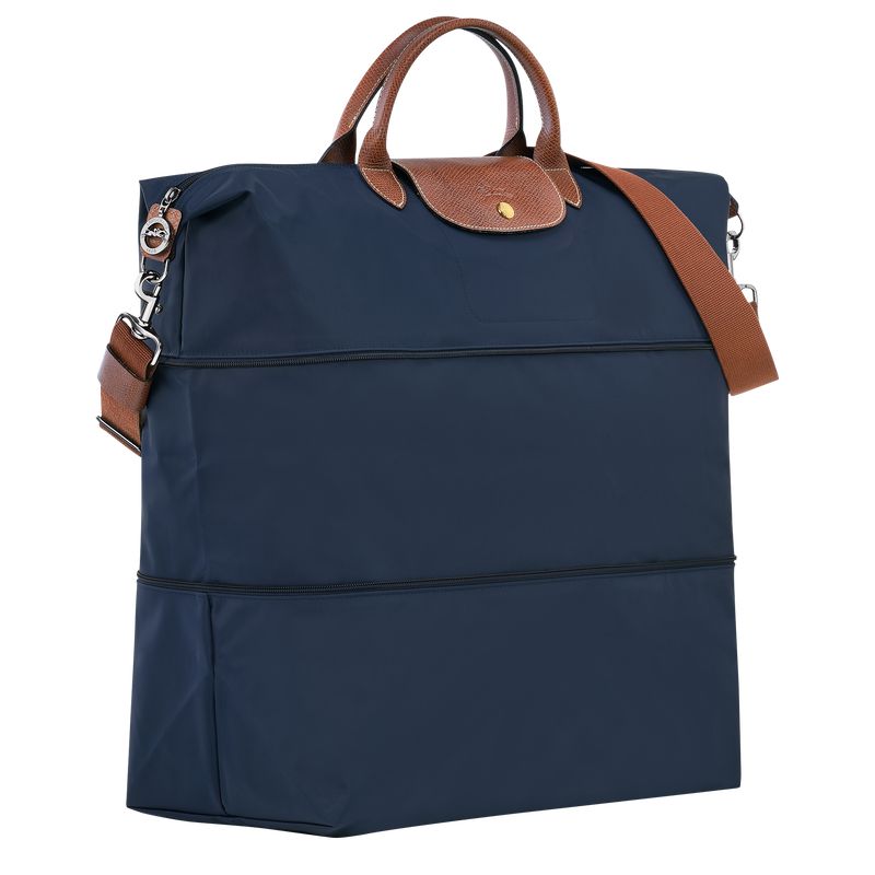 Men Longchamp Le Pliage Original Expandable Travel Bag Navy | Ireland-469CBNGMR