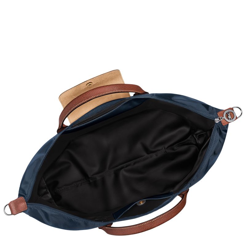 Men Longchamp Le Pliage Original Expandable Travel Bag Navy | Ireland-469CBNGMR