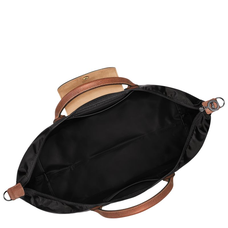 Men Longchamp Le Pliage Original Expandable Travel Bag Black | Ireland-785EUDGFQ