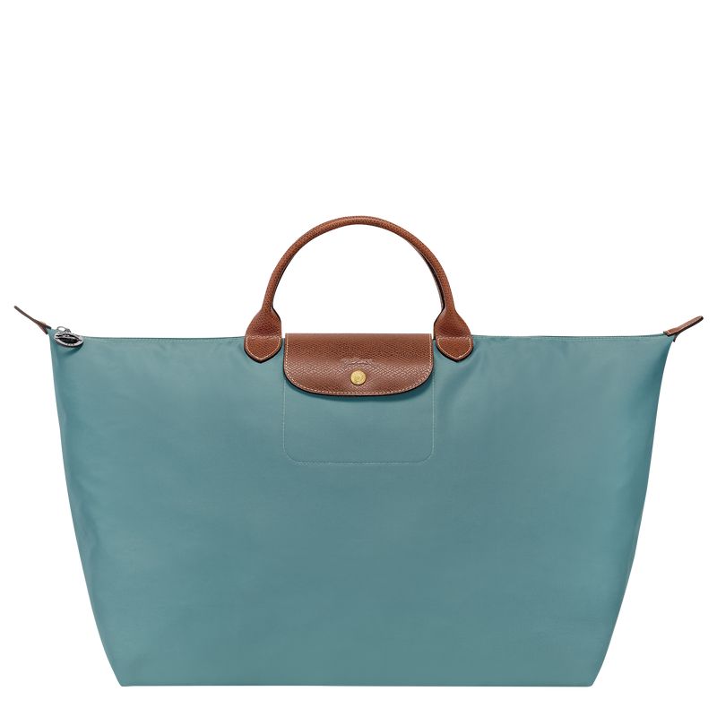 Men Longchamp Le Pliage Original L Travel Bag Blue | Ireland-803FHTGNC