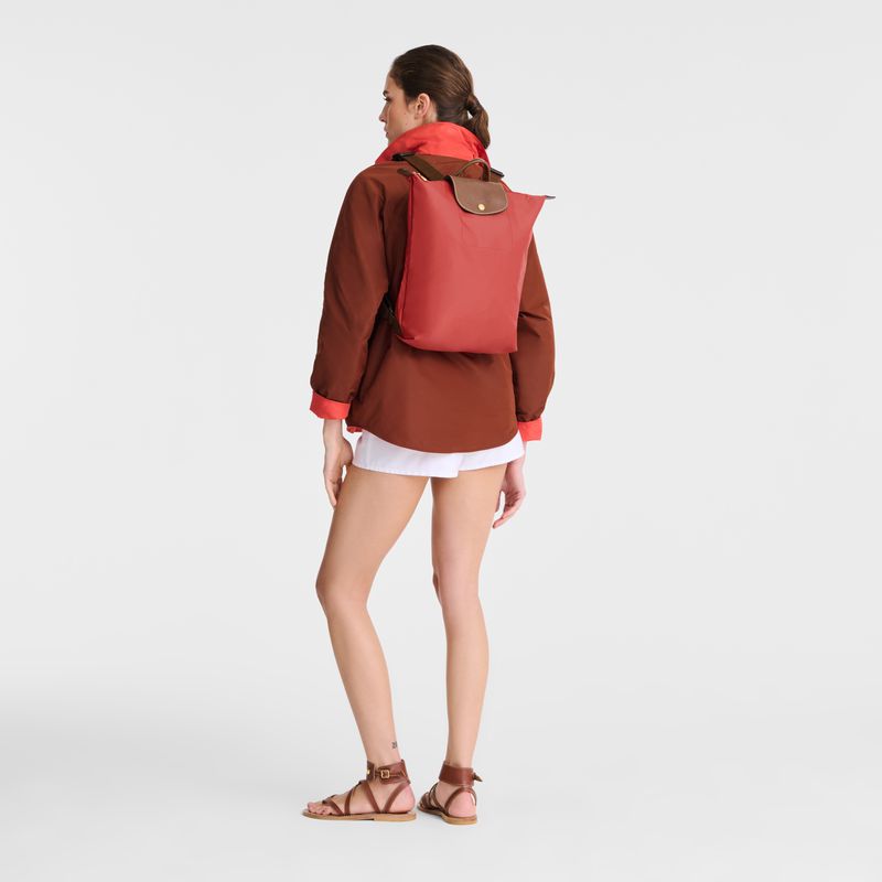 Men Longchamp Le Pliage Original M Backpack Pink | Ireland-415KHJIVD