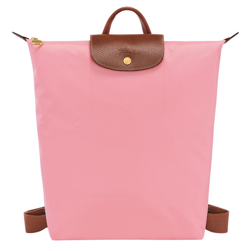 Men Longchamp Le Pliage Original M Backpack Pink | Ireland-591DESHMC