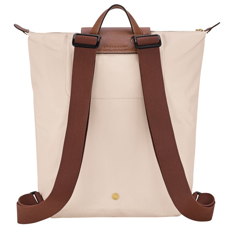 Men Longchamp Le Pliage Original M Backpack Beige | Ireland-395BVXSME