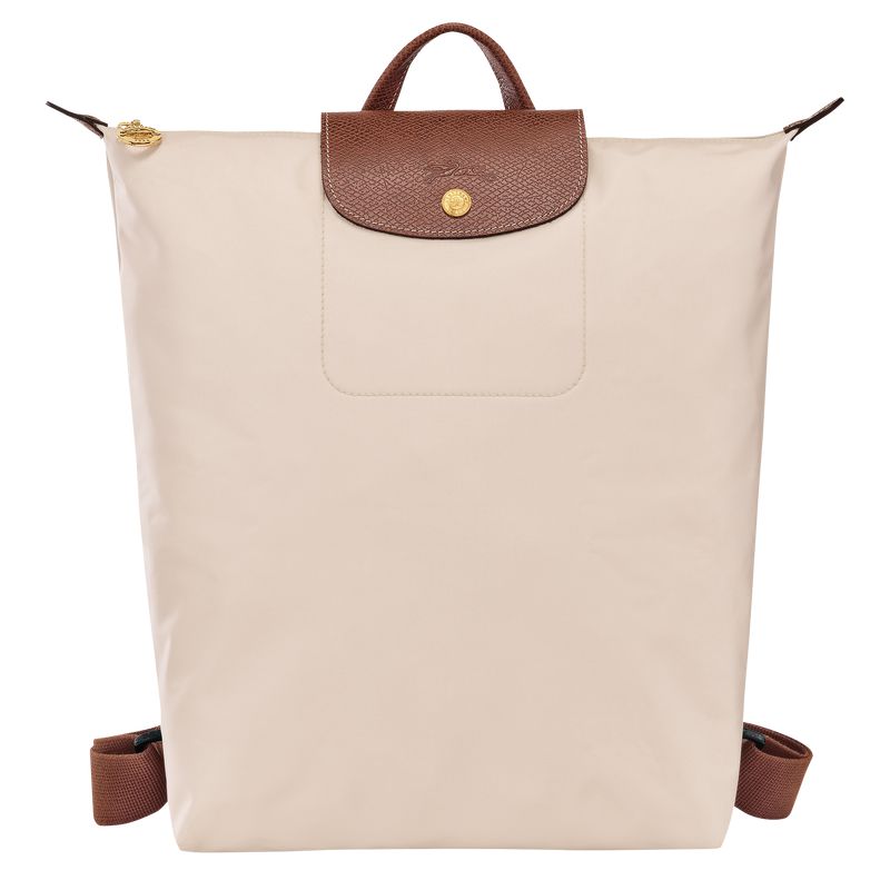 Men Longchamp Le Pliage Original M Backpack Beige | Ireland-395BVXSME