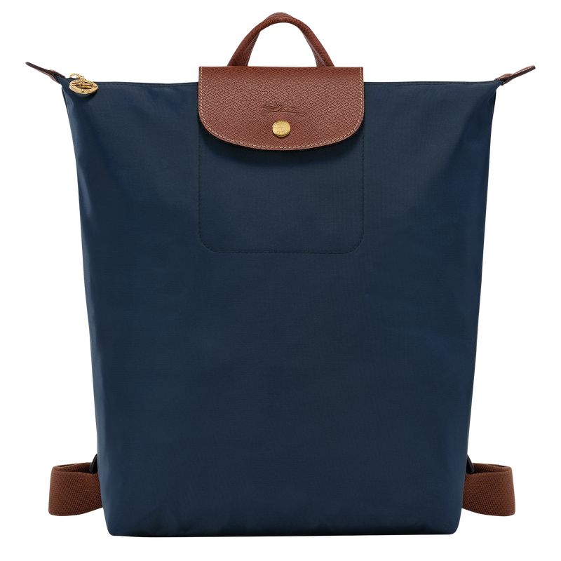 Men Longchamp Le Pliage Original M Backpack Navy | Ireland-071XNGRVT