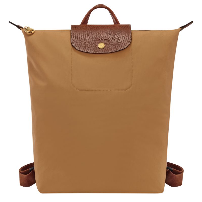 Men Longchamp Le Pliage Original M Backpack Brown | Ireland-964KYLUCG