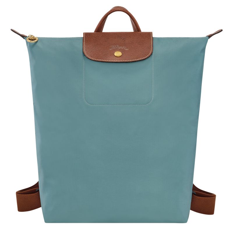 Men Longchamp Le Pliage Original M Backpack Blue | Ireland-394XNCDSM