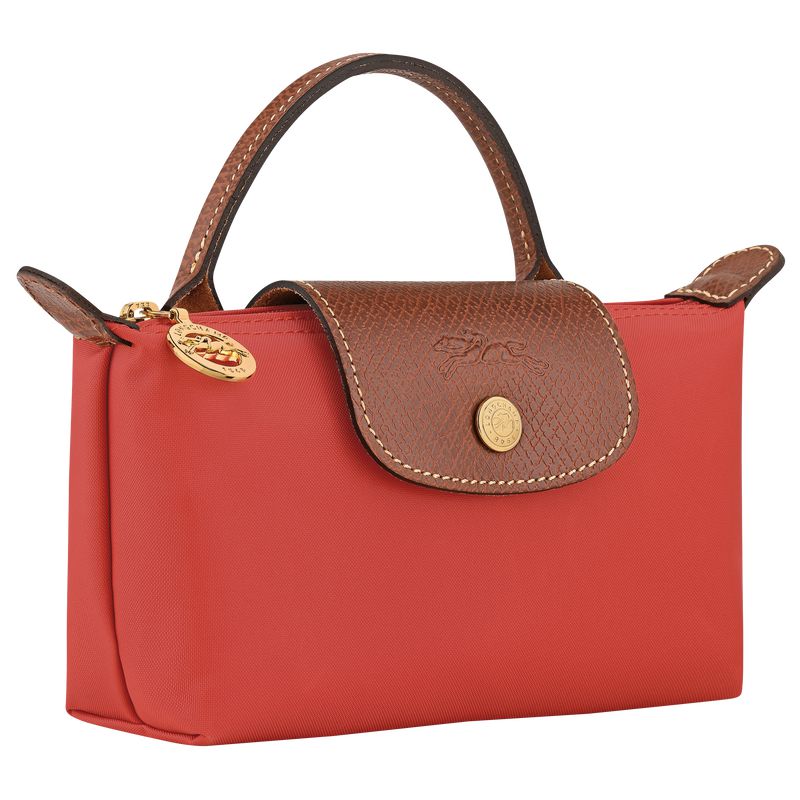 Men Longchamp Le Pliage Original With Handle Pouch Pink | Ireland-736BNXKEM