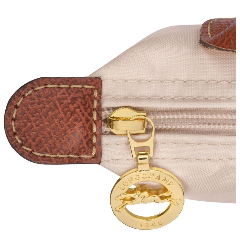 Men Longchamp Le Pliage Original With Handle Pouch Beige | Ireland-901TKZSLB