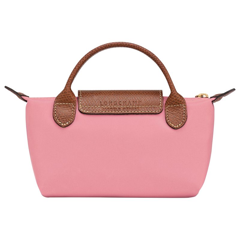 Men Longchamp Le Pliage Original With Handle Pouch Pink | Ireland-185IAPQMW