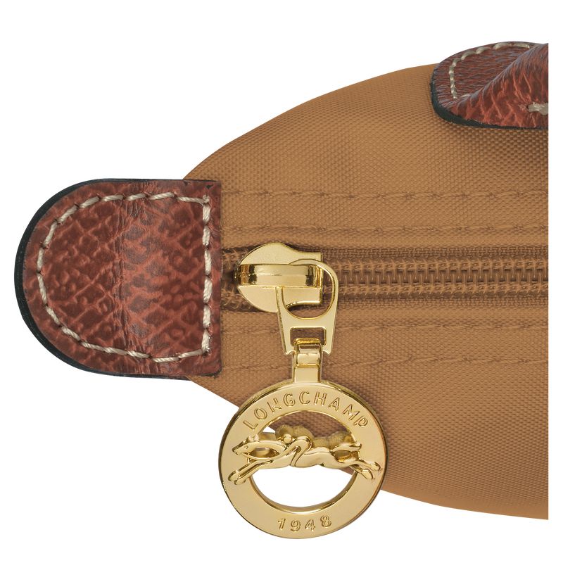 Men Longchamp Le Pliage Original With Handle Pouch Brown | Ireland-609STHJRU
