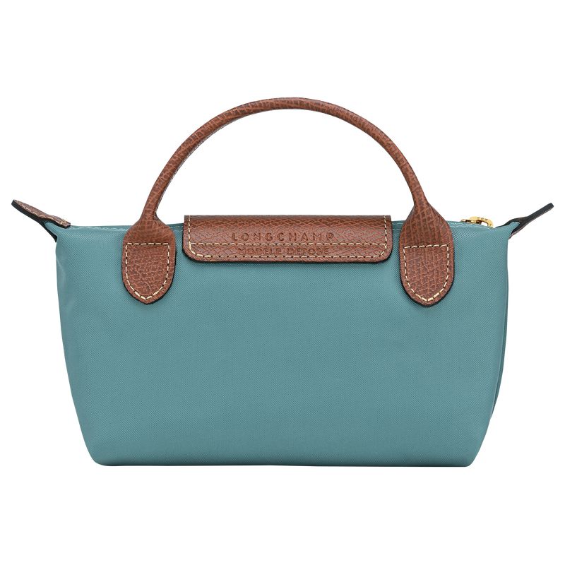 Men Longchamp Le Pliage Original With Handle Pouch Blue | Ireland-960QTGXZP