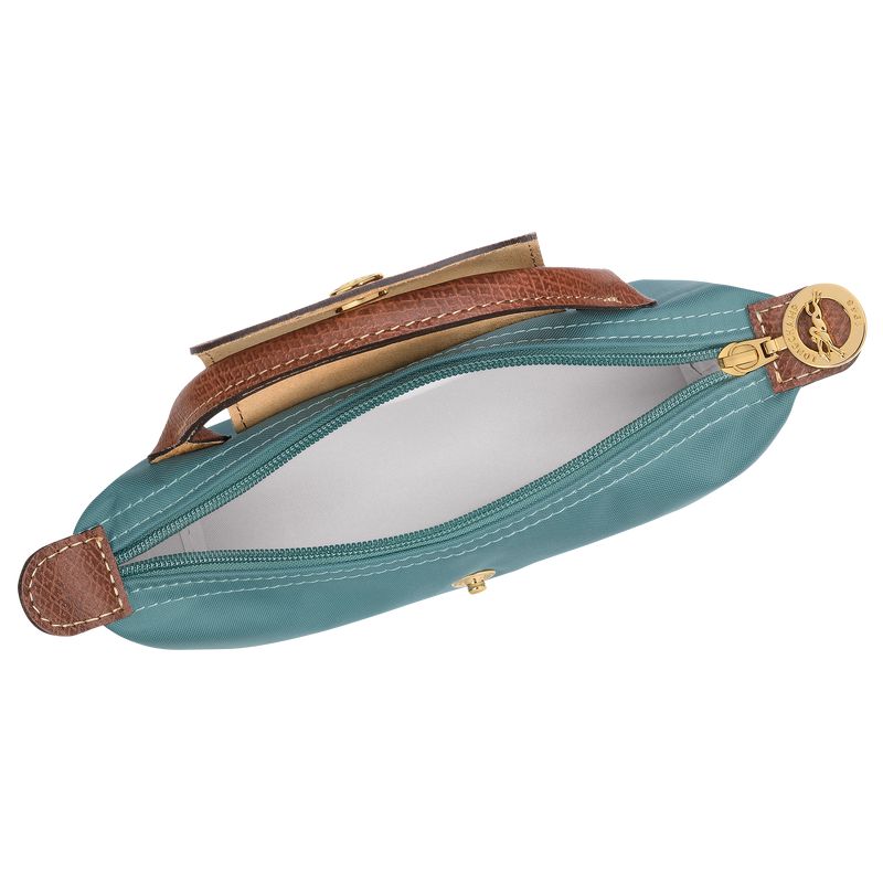 Men Longchamp Le Pliage Original With Handle Pouch Blue | Ireland-960QTGXZP