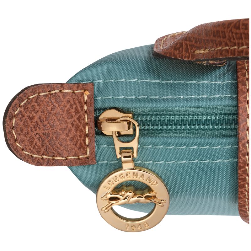 Men Longchamp Le Pliage Original With Handle Pouch Blue | Ireland-960QTGXZP