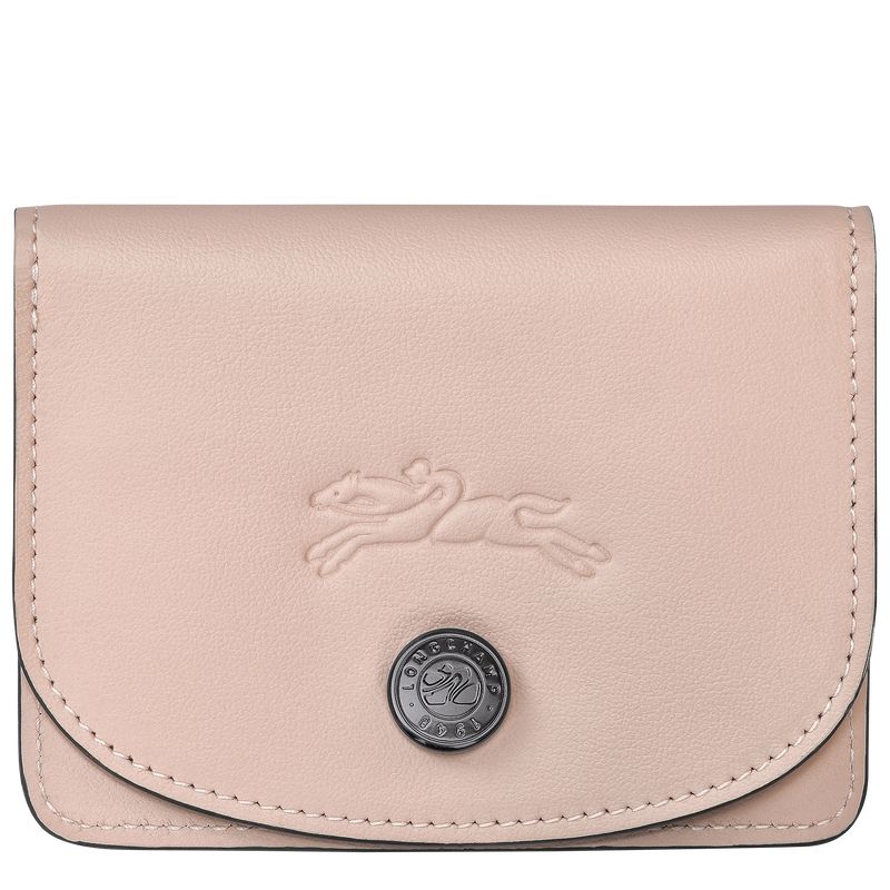 Men Longchamp Le Pliage Xtra Card Holder Beige | Ireland-562KYDUCQ