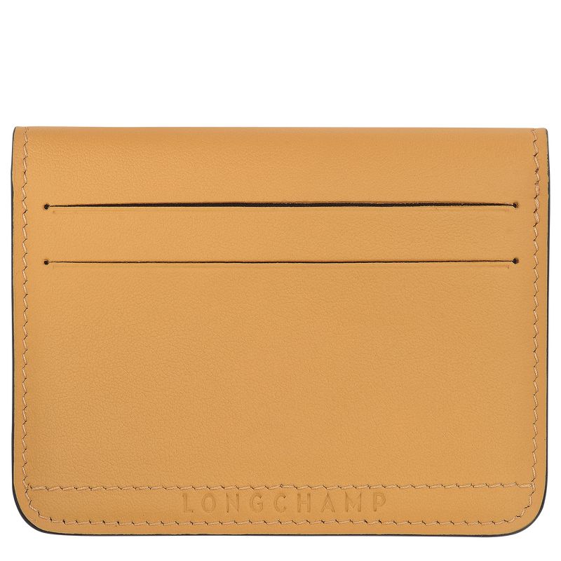 Men Longchamp Le Pliage Xtra Card Holder Orange | Ireland-819CTLUMD