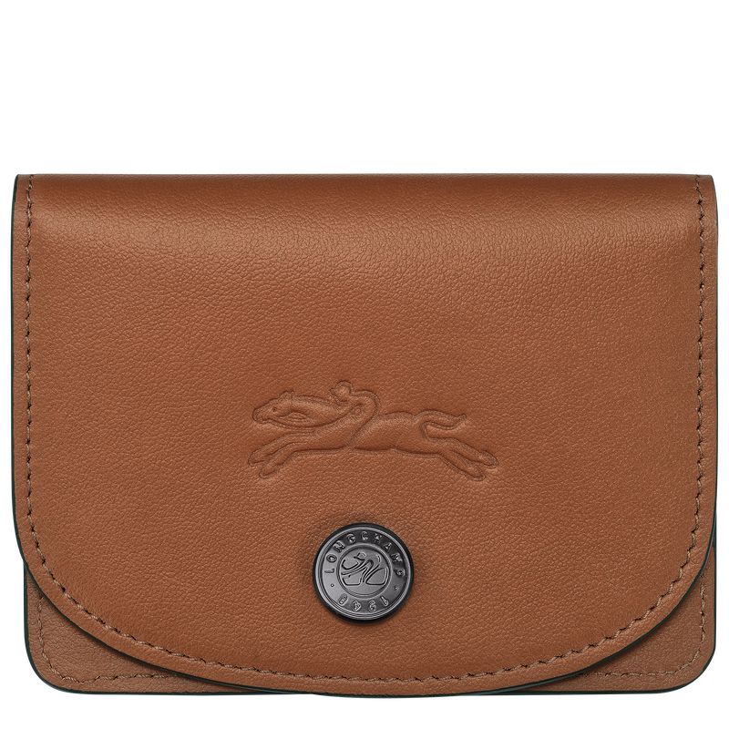 Men Longchamp Le Pliage Xtra Card Holder Brown | Ireland-658UJPSFV
