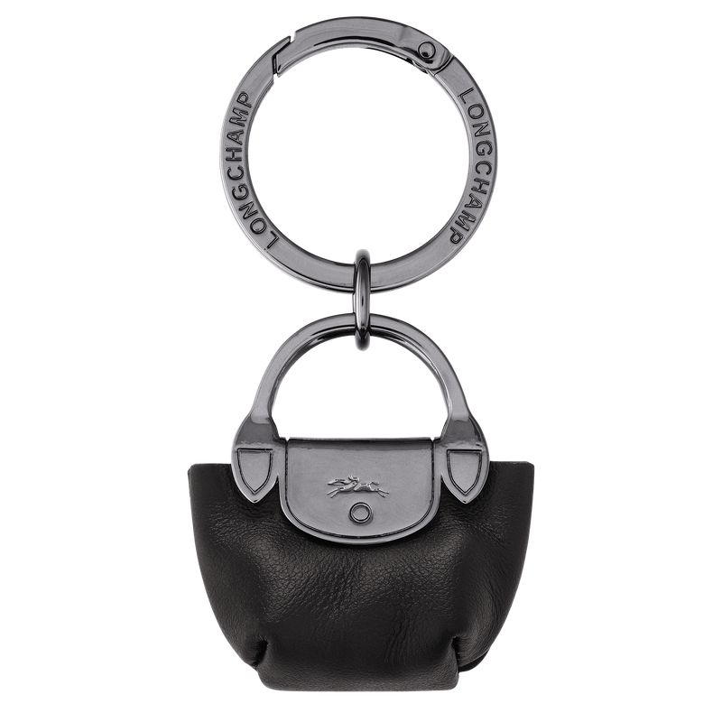 Men Longchamp Le Pliage Xtra Key Rings Black | Ireland-739LKWUPG