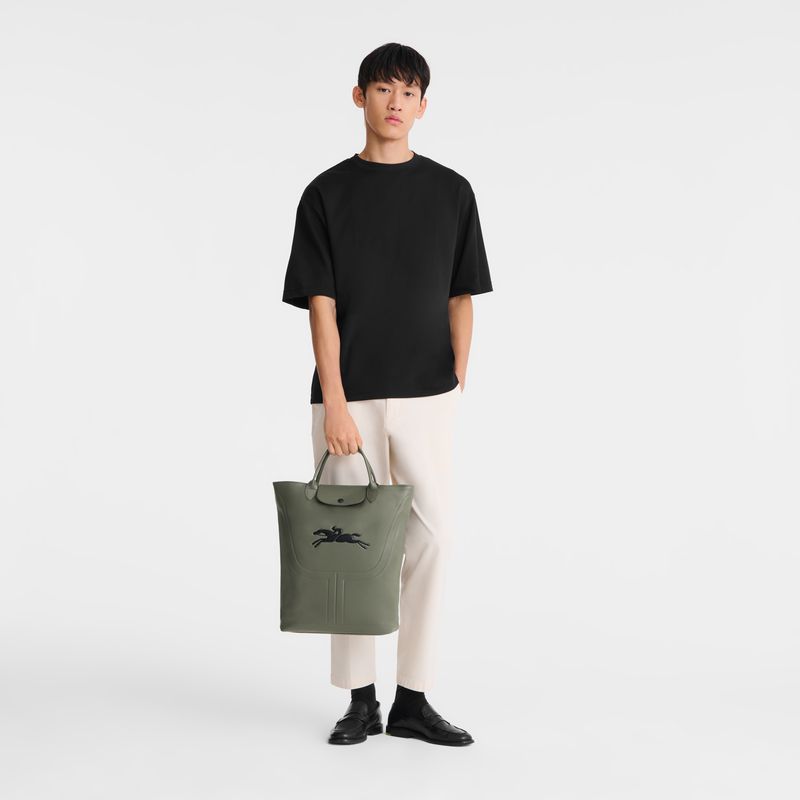 Men Longchamp Le Pliage Xtra M Boot Bag Khaki | Ireland-605HEZFML
