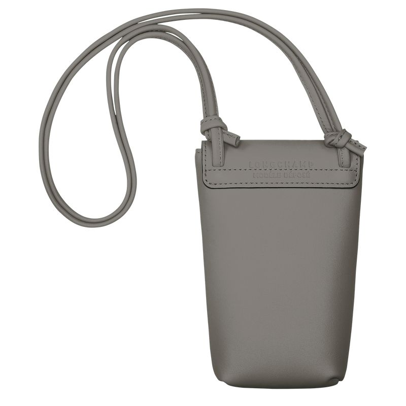 Men Longchamp Le Pliage Xtra With Leather Lace Phone Case Beige | Ireland-932QLUYVE