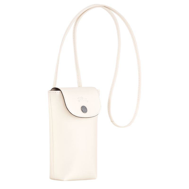 Men Longchamp Le Pliage Xtra With Leather Lace Phone Case Cream | Ireland-273AYBCZG