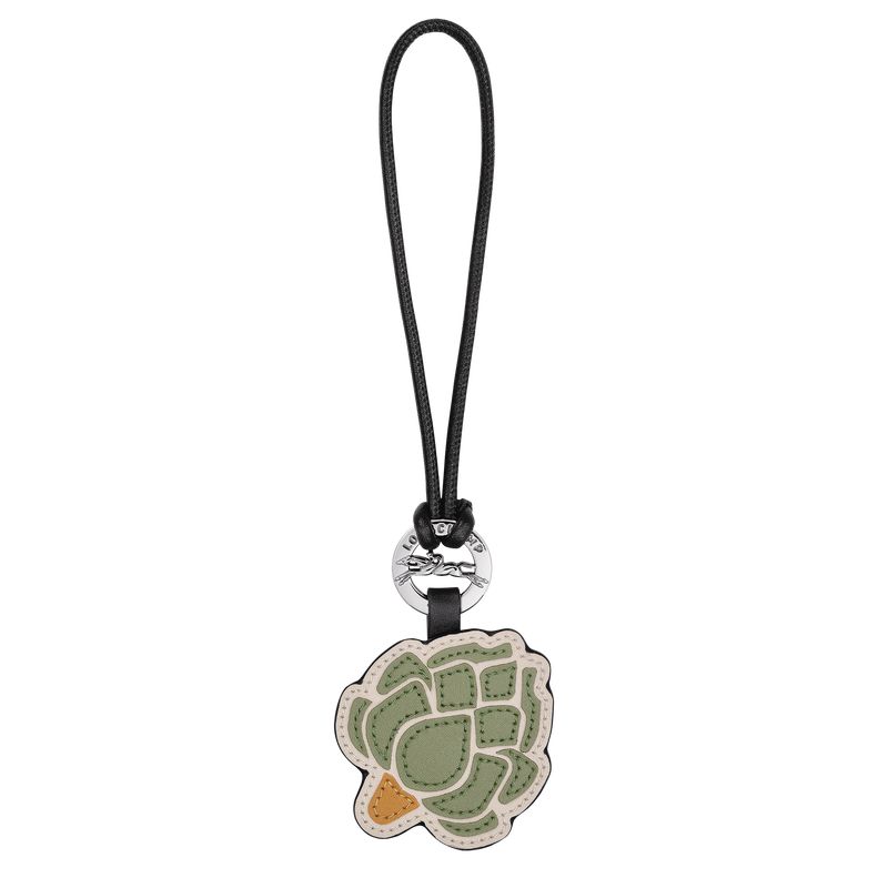 Men Longchamp Longcharm Key Rings Green / Beige | Ireland-564ZUPWAT