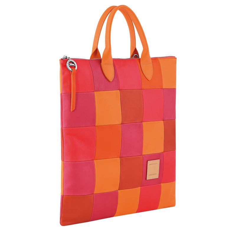 Men Longchamp Re-play L Handbag Orange / Red | Ireland-832IJDUKY