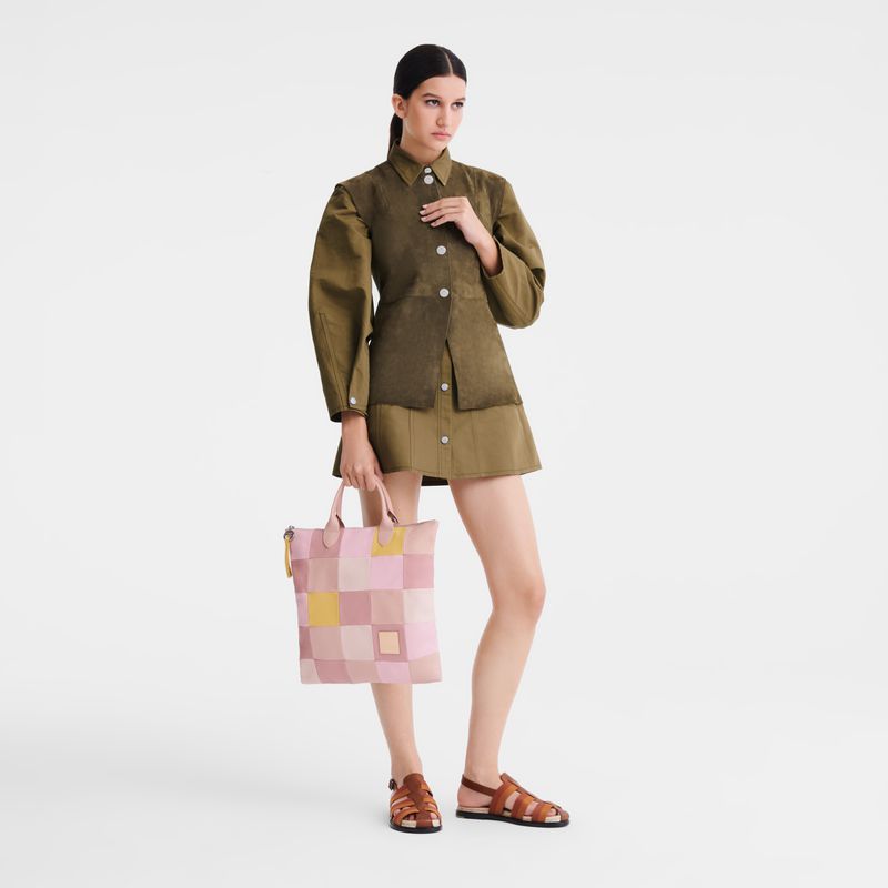 Men Longchamp Re-play L Handbag Pink | Ireland-913RUNSKX