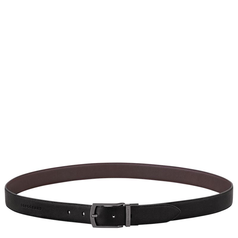 Men Longchamp Sur Seine Belt Black / Beige | Ireland-647PQUXLG
